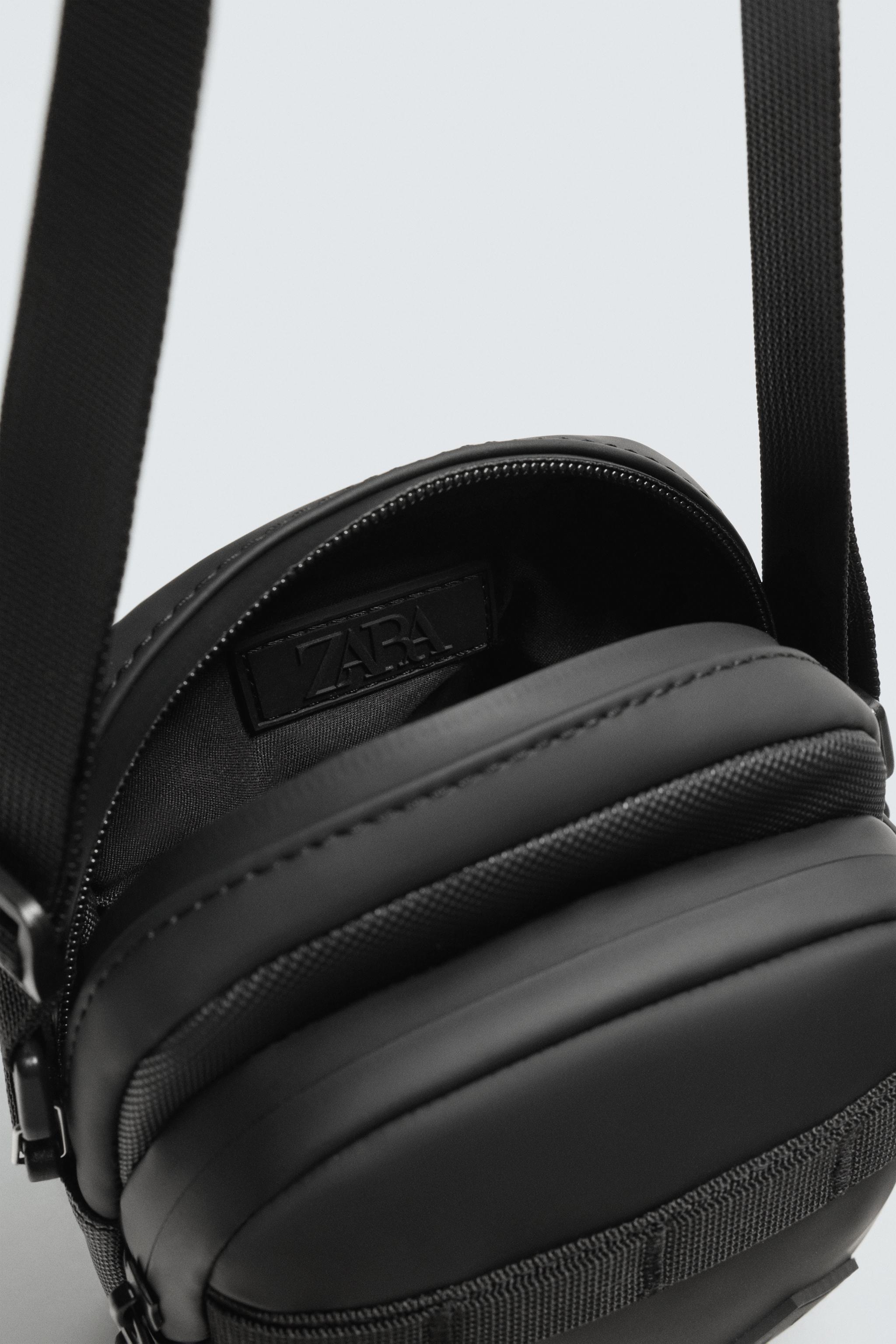 RUBBERIZED CROSSBODY BAG